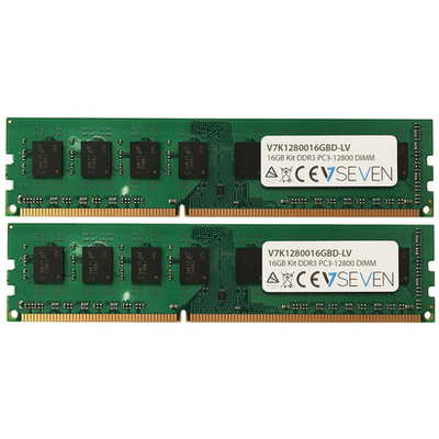 V7 2X8GB KIT DDR3 1600MHZ CL11 NON ECC DIMM PC3L-12800 1.35V