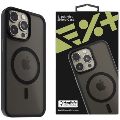 NextOne IPH-15PROMAX-MAGSF-MISTCASE-BLK iPhone 15 Pro Max fekete szilikon MagSafe hátlap