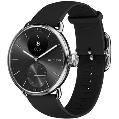 Withings HWA10-model 1 ScanWatch 2 38mm fekete okosóra