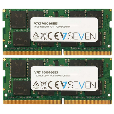 V7 2X8GB KIT DDR4 2133MHZ CL15 NON ECC SO DIMM PC4-17000 1.2V