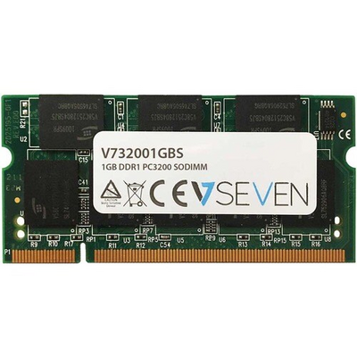 V7 1GB DDR1 400MHZ CL3 NON ECC SO DIMM PC3200 2.5V LEG