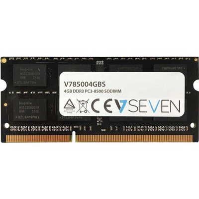 V7 4GB DDR3 1066MHZ CL7 NON ECC SO DIMM PC3-8500 1.5V LEG