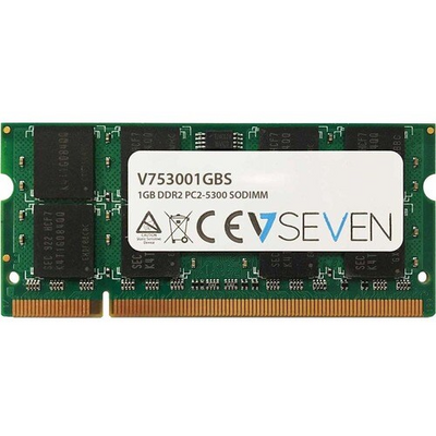 V7 1GB DDR2 667MHZ CL5 NON ECC SO DIMM PC2-5300 1.8V LEG