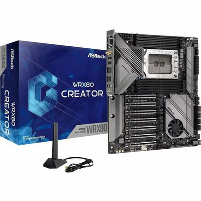 ASRock WRX 80 CREATOR R2.0 E-ATX AMD 8XDDR4 3000WX AND 5000WX PRO