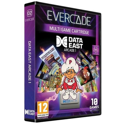 Evercade #02 Data East Arcade 1 10in1 Retro Multi Game játékszoftver csomag