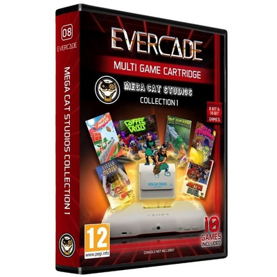 Evercade #08 Mega Cat Studios Collection 1 10in1 Retro Multi Game játékszoftver csomag