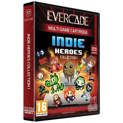 Evercade #17 Indie Heroes Collection 1 14in1 Retro Multi Game játékszoftver csomag