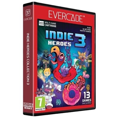 Evercade #37 Indie Heroes 3 13in1 Retro Multi Game játékszoftver csomag