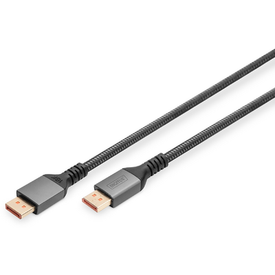 Assmann 16K DISPLAYPORTCABLE/80G/BLK/1M PREM.DISPLAYPORT2.1/M/M/UHD/ALU