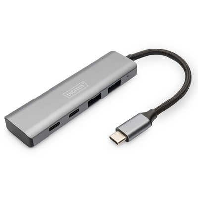 Assmann USB-C 4 PORT HUB 2X USB A + 2X USB-C