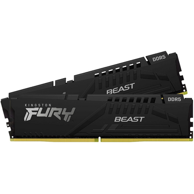 KINGSTON FURY Memória DDR5 32GB 6000MT/s CL36 DIMM (Kit of 2) Beast Black EXPO