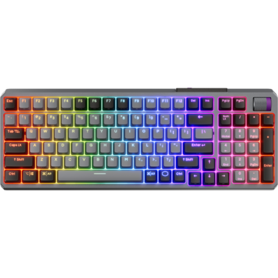 COOLER MASTER Vezeték Nélküli Billentyűzet MK770 Mechanikus Gaming, Red Switch, Space Grey, magyar