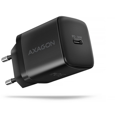 Axagon ACU-PD30 30W PD 3.0 QC Type-C fekete hálózati töltő