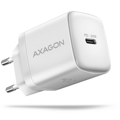 Axagon ACU-PD20W 20W PD 3.0 QC Type-C fehér hálózati töltő