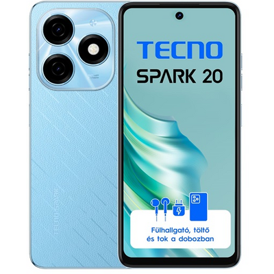 Tecno Spark 20 6,56" LTE 8/256GB DualSIM Magic Skin Blue okostelefon