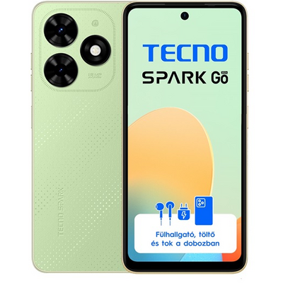 Tecno Spark Go 2024 6,56" LTE 3/64GB DualSIM Skin Green okostelefon