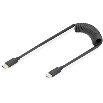 Assmann 1M USB SPRING CABLE TPU USB 2.0 PD60W MAX USB A -C