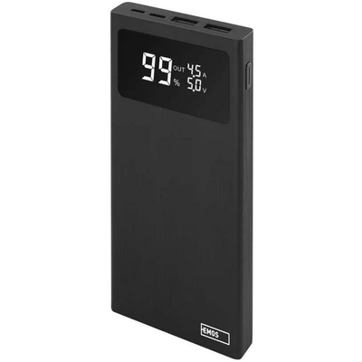 Emos B0531B BETAQ 10/10 000 mAh/22,5W/fekete powerbank