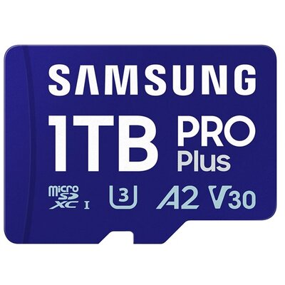 SAMSUNG Memóriakártya, PRO Plus + Reader microSDXC 1TB, CLASS 10, UHS-I, U3, V30, A2, R180/W130