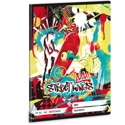 Ars Una Street Kings 24 (5357) A5 27-32 kockás füzet