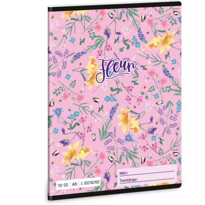 Ars Una Fleur 24 (5366) A5 12-32 3. osztályos vonalas füzet