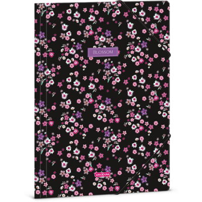 Ars Una Pearl Blossom Black 24 (5377) A4 gumis mappa