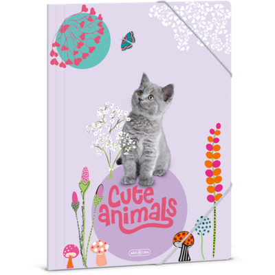 Ars Una Cute Animals-Kitten 24 (5368) A4 gumis mappa