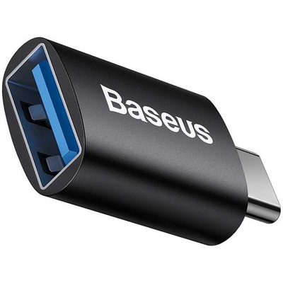 Baseus ZJJQ000001 Ingenuity USB/Type-C fekete OTG adapter