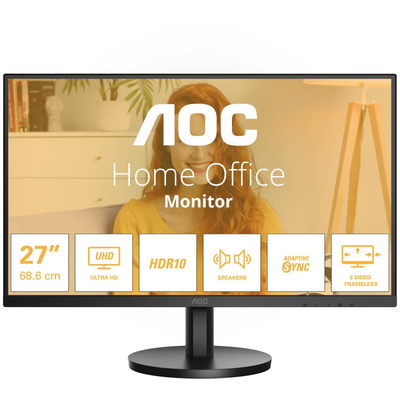 AOC AOC U27B3A - 27 ZOLL UHD MONITO HDR10 (3840X2160 60 HERTZ HDMI 2