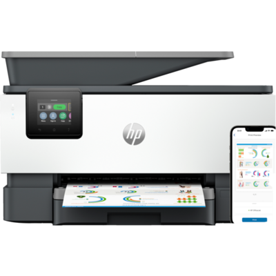 HP Tintasugaras MFP NY/M/S/F Officejet Pro 9125e USB/Háló/WLAN, A4 22lap/perc FF(ISO), 4800x1200, Síkágyas, ADF