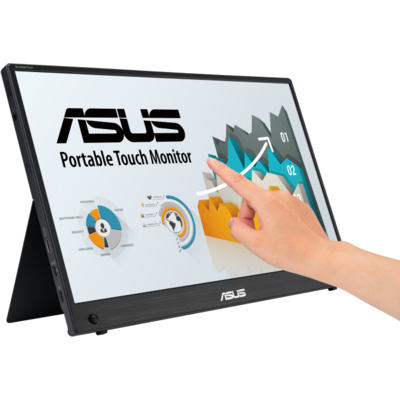 ASUS MB16AMTR ZenScreen hordozható touch monitor 15.6" IPS 1920x1080, micro HDMI, USB-C, hangszóró