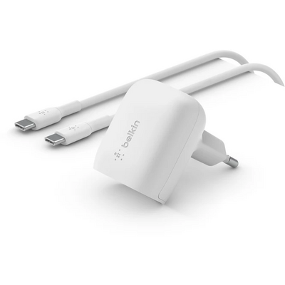 Belkin BOOST CHARGE 20W USB-C LADEGERT USB-C-USB-C-KABEL WEI