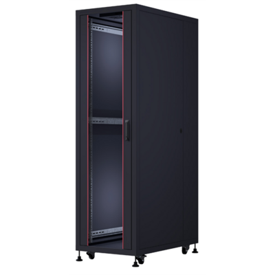 FORMRACK 16U Cosmoline 600x1000 19" szabadon álló rack szekrény - RAL9005 fekete