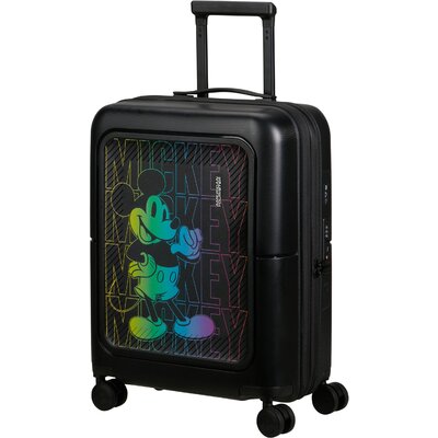 American Tourister DASHPOP DISNEY Spin.55/20 Exp Tsa Disney Mickey Neon Gradient fekete kabinbőrönd