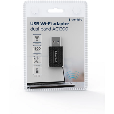 Gembird WNP-UA1300-03 AC1300 USB WiFi Adapter