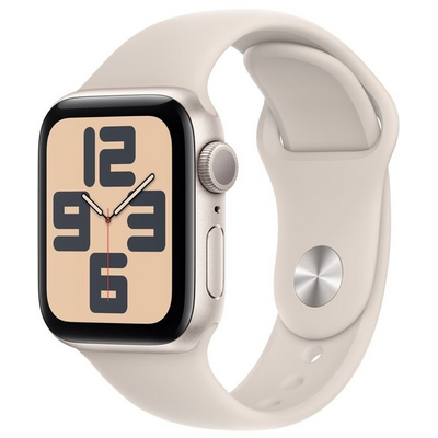 Apple Watch SE3 GPS (40mm) csillagfény alumínium tok , csillagfény sport szíj (M/L) okosóra