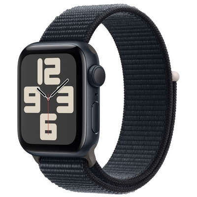 Apple Watch SE3 GPS (40mm) éjfekete alumínium tok , éjfekete sport pánt okosóra