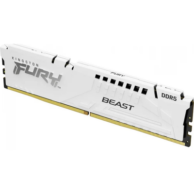 KINGSTON FURY Memória DDR5 16GB 5200MT/s CL40 DIMM Beast White XMP