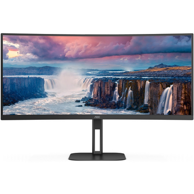 AOC 34" CU34V5C/BK UWQHD VA 100Hz HDMI/USB-C/DP ívelt monitor