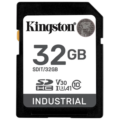 Kingston 32GB SDHC Industrial Class 10 U3 V30 A1