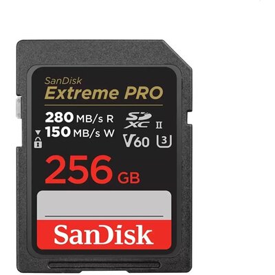 Sandisk 00215493 256GB SD Extreme Pro (SDXC Class 10 UHS-II U3) memóriakártya