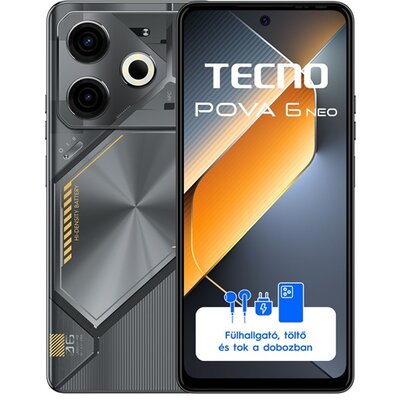 Tecno Pova 6 Neo 6,78" LTE 8/256GB DualSIM fekete okostelefon