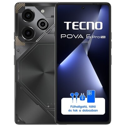 Tecno Pova 6 Pro 6,78" 5G 12/256GB DualSIM szürke okostelefon