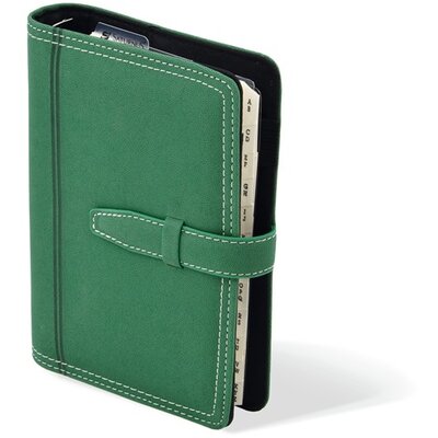 Kalendart Saturnus S222 műbőr zöld gyűrűs kalendárium