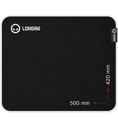 Lorgar Legacer 755 500x420x3mm fekete/lila egérpad