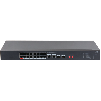 Dahua S3218-16ET-135 16x 10/100 (PoE 135W)+2x 100/1000 Uplink/SFP combo uplink PoE switch