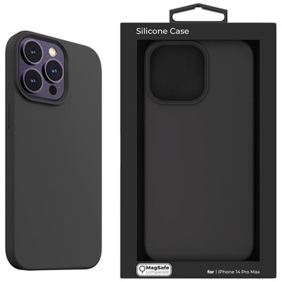 NextOne IPH-14PROMAX-MAGCASE-BLACK iPhone 14 Pro Max fekete szilikon MagSafe hátlap