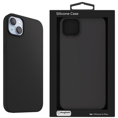 NextOne IPH-14MAX-MAGCASE-BLACK iPhone 14 Plus fekete szilikon MagSafe hátlap