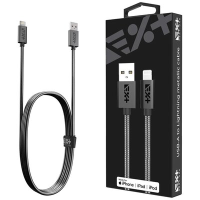 NextOne LGHT-USBA-MET-SG 1m USB A-Lightning metál kábel