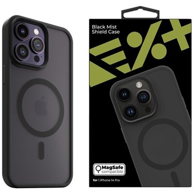 NextOne IPH-14PRO-MAGSF-MISTCASE-BLK iPhone 14 Pro fekete szilikon MagSafe hátlap